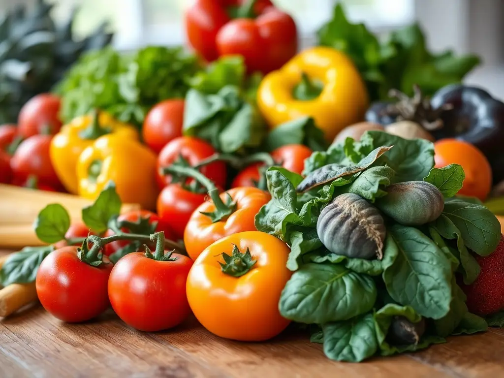 A vibrant, close-up shot of a variety of colorful, fresh fruits and vegetables, emphasizing healthy eating and nutrition, representing the 'Mouth' aspect of the Triad Longevity Academy's approach.